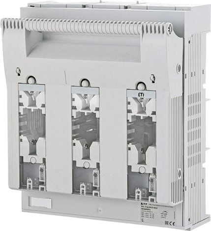 KVL-3 3p M10-M10 Řadový odpínač KVL-3 3p M10-M10, 3-pólový, In = 630A, Un = 690V AC / 440V DC, pro p 1