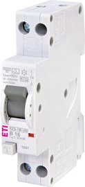 KZS-1M UNI 1p+N A B16/0.03 6kA Kombinovaný chránič 1+N-pólový 1M typ A napěťově závislý!
