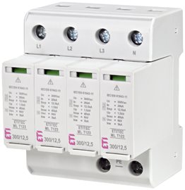 ETITEC ML T123 300/12,5 4+0 Svodič přepětí T1+T2+T3