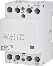 RD 63-40-230V AC/DC Modulární stykač 4xNO 63A