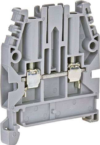 Řadová svorka ESC-CBC.2, Un = 1000V, S = 2,5mm², barva: šedá, montáž na DIN lištu
