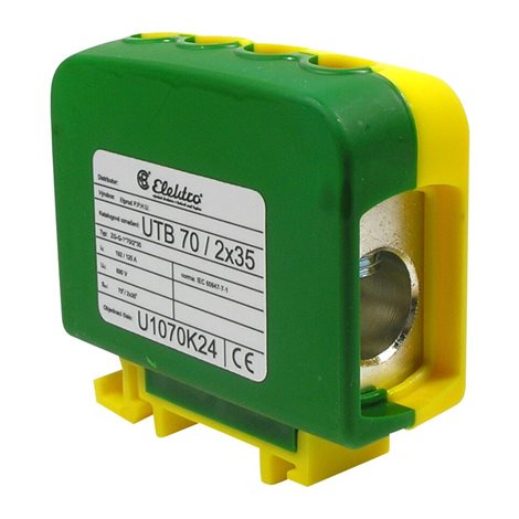 Svorka UTB 70/2×35 žluto-zelená 1