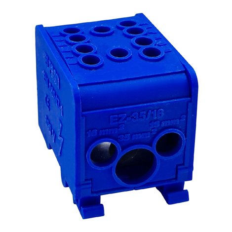 Distribuční blok DTB 35+2×16 modrý 1