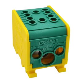 Distribuční blok DTB 35+2×16 žluto-zelený
