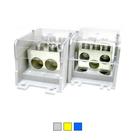 Silová svorka UTB-S 2×240/3×120 žlutá 2