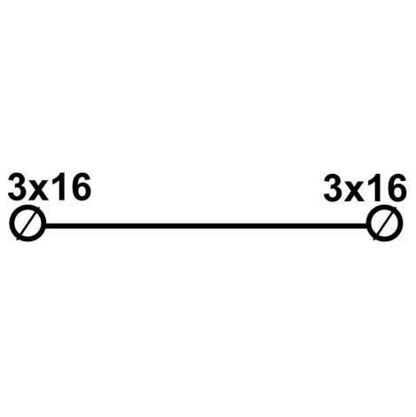 Distribuční blok DTB 3×16 žluto-zelený 2