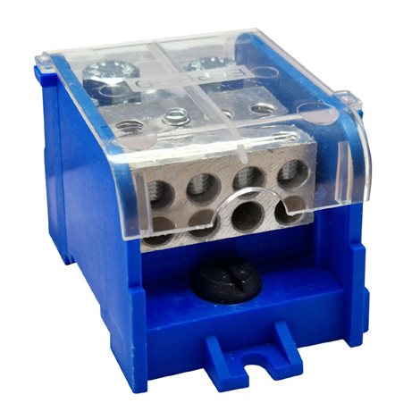 Distribuční blok DTB 120/8x16 modrý 1