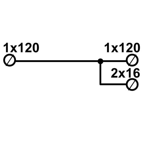Distribuční blok DTB 120/120+2x16 šedý 2