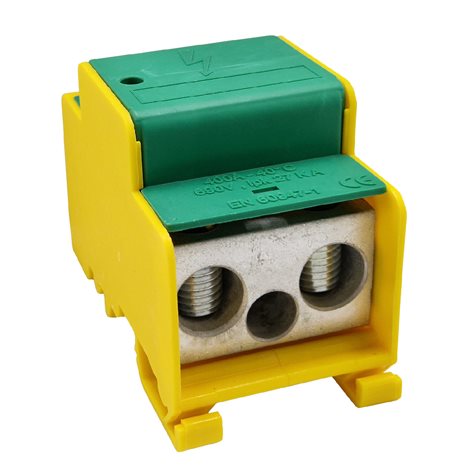 Distribuční blok DTB 2x120/2x95+1x50 žluto-zelený 1
