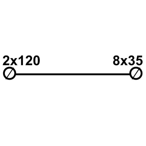 Distribuční blok DTB 2x120/8x35 šedý 2