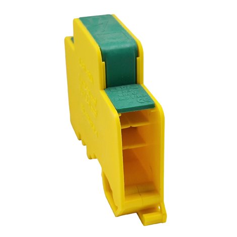 Distribuční blok DTB 35/6x6 žluto-zelený 1
