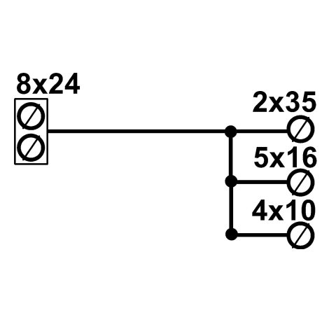 Distribuční blok LK DTB 185+8x24 2