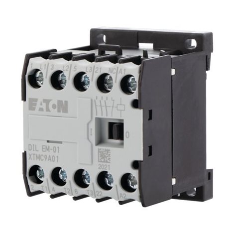 DILEM-01-G(12VDC) Malý stykač 4kW, 3pól+1V, Uc=12V DC