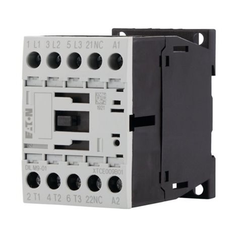 DILM9-01(110V50/60HZ) Výkonový stykač 9A/4kW AC-3, 22A AC-1, 1V, Uc=110V/50HZ, 110V/60HZ