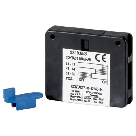 QMAUX1NO+1NC40/63 Pomocné kontakty pro QM 40, QM 63, 1Z 1V