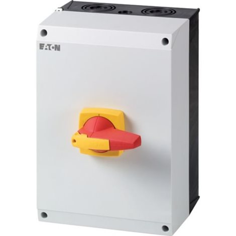 DMM-160/3/I5/P-R Odpínač DUMECO, 3P, 160A, v plast.skříňce, IP65, červenožlutá uzamykateln