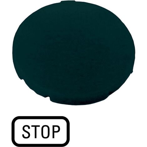M22-XD-S-GB0 Tlačítková výplň, bez prosvětlení, zapuštěná, STOP, černá 1