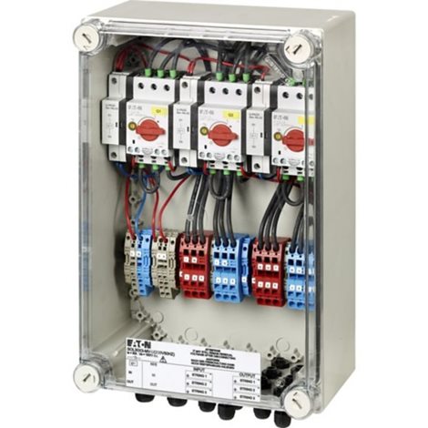 SOL30X3-SAFETY-MC4-U(230V50HZ) Bezpečností odpínač pro fotovoltaiku v rozvodnici, IP65