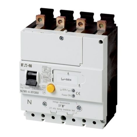 NZM1-4-XFI300U Chráničová spoušť pro NZM1, 4pól, spodní montáž In=100A, Idn=0.3A, tv=10ms, typ A