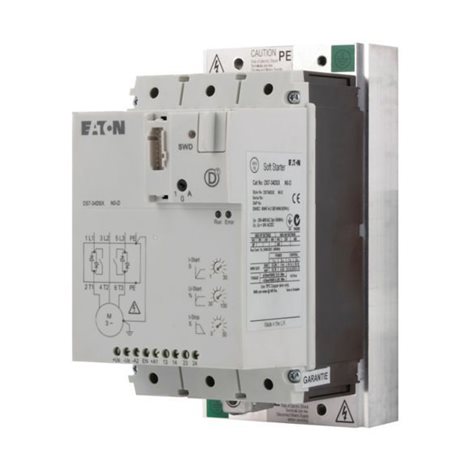 DS7-34DSX081N0-D Softstartér, integr. bypass, SmartWire-DT; ovl. 24V DC; 45kW při 400V, 50Hz, Ie=81A