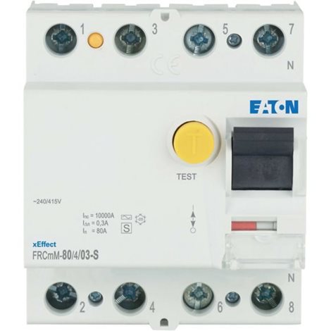 FRCmM-80/4/03-S Proudový chránič FRC, typ S, 4-pólový, Idn=0,3A, In=80A, Ir=5kA