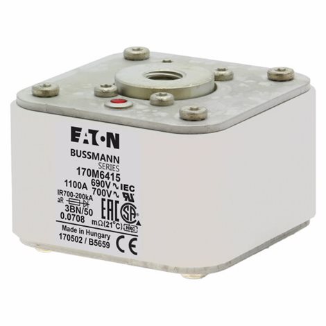 170M6415 Ultra rychlá pojistka pro ochranu polovodičů, 690V, 1100A, 3