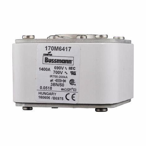 170M6417 Ultra rychlá pojistka pro ochranu polovodičů, 690V, 1400A, 3