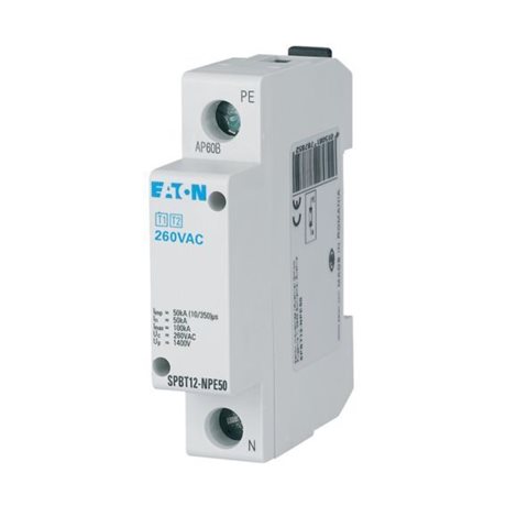SPBT12-NPE50 Svodič přepětí třídy T1+T2 (B+C), N-PE, Iimp=50kA