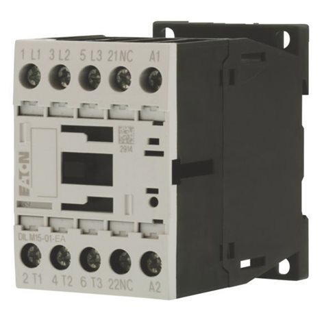 DILM15-01-EA(24VDC) Výkonový stykač 15A/7,5kW AC-3, 22A AC-1, 1V, Uc=24V DC