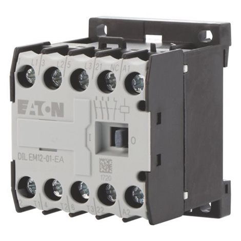 DILEM12-01-G-EA(24VDC) Malý stykač 5,5kW, 1V, Uc=24V DC