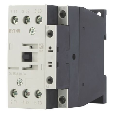 DILM38-01-EA(RDC24) Výkonový stykač 38A/18,5kW AC-3, 45A AC-1, 3pól + 1V, Uc=24V DC