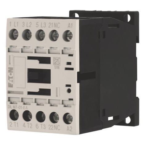 DILM7-01-EA(24VDC) Výkonový stykač 7A/3kW AC-3, 22A AC-1, 1V, Uc=24V DC