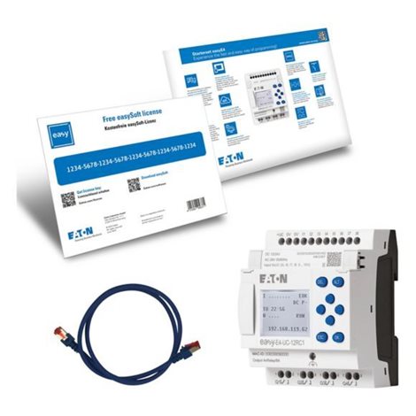 EASY-BOX-E4-UC1 Řídicí relé EasyE4 sada 12/24V DC, 24V AC (Startovací balíček: EasyE4 + ka 1