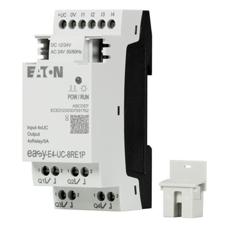 EASY-E4-UC-8RE1P Rozšiřující modul pro easyE4, 12/24V DC, 24V AC, 4 vstupy, 4 reléové výst