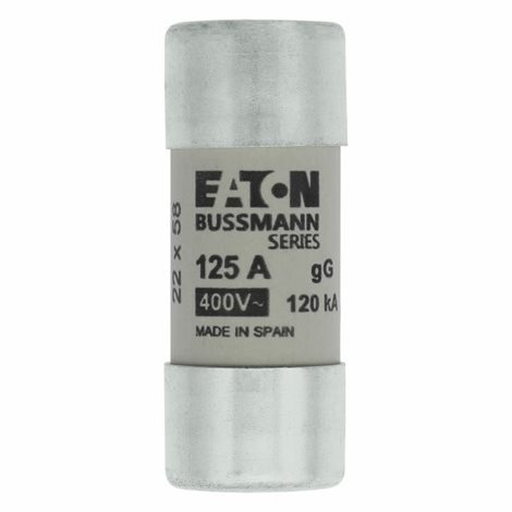 C22G125 Válcová pojistka GG 400V AC 125A C22(22,2x58mm)
