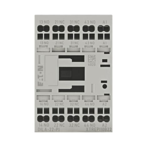 DILA-22(24VDC)-PI Pomocný stykač 4A AC-15, 2Z 2V, Push-in svorky, Uc=24V DC