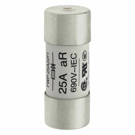 FWP-25A22FI Ultra rychlá válcová pojistka, (norma UL), 22x58mm, 700V AC / 500V DC, 25A