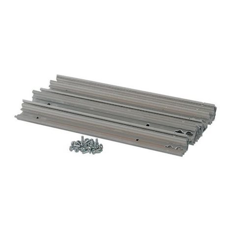 BPZ-DINR17-MPL-NZM1X-600-MV DIN lišta pro montážní panel pro jističe NZM s přípravou pro zadní připo