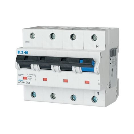 AZ-3N-D50 Jistič AZ, char D, 3+N-pólový, In=50A, Icu=25kA (ČSN EN 60947-2)