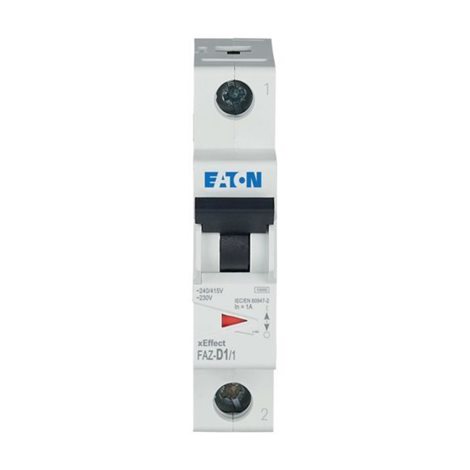 FAZ-D1/1 Jistič FAZ, char D, 1-pólový, In=1A, Icu=15kA (ČSN EN 60947-2)