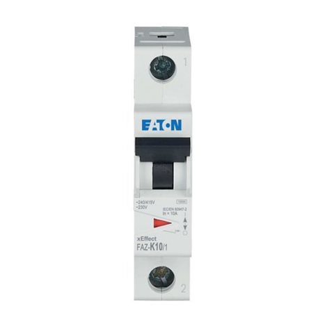 FAZ-K10/1 Jistič FAZ, char K, 1-pólový, In=10A, Icu=10kA (ČSN EN 60947-2)