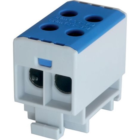 BPZ-KC-2/35N-ALU Svorkovnice 2-pól 35mm², 270A Cu / 240A Al, modrá (N)