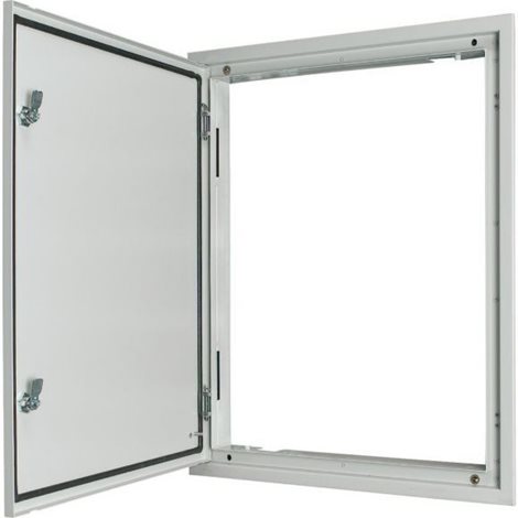 BPM-U-3S-600/20-W Rám s dveřmi, zámek Doppelbart (motýlek 3mm), IP54, bílá, montáž POD omítku