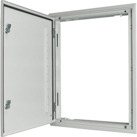 BPA-U-3S-800/12 Rám s dveřmi, zámek Doppelbart (motýlek 3mm), IP43, šedá, montáž POD omítku