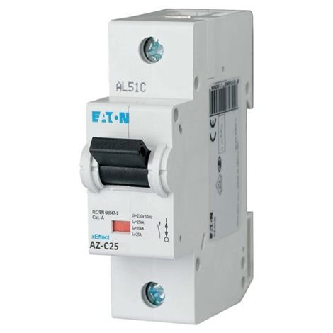 AZ-C25 Jistič AZ, char C, 1-pólový, In=25A, Icu=25kA (ČSN EN 60947-2)