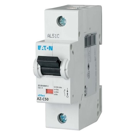 AZ-C50 Jistič AZ, char C, 1-pólový, In=50A, Icu=25kA (ČSN EN 60947-2)