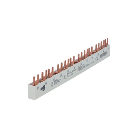 Prop. lišta G-3L-210/16, vidlička, 3pól., 80A, rozteč 17,8mm, uzavřená, 12mod 1