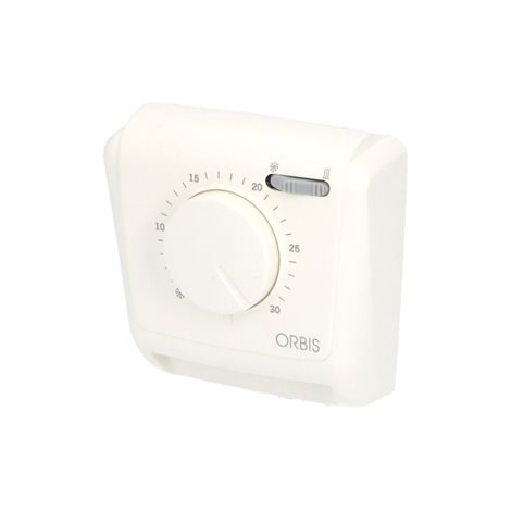 Termostat ORBIS CLIMA MLW, bytový, analogový, 10A (1,5A), 250V AC 2