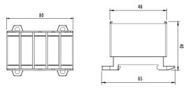 Svorka univerzální UK 35/3x1A+N/PE, 135A, 5pól., AL/CU, krytá, 3xŠ/M/Z, na DIN/panel