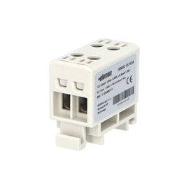 Svorka univerzální UK 16/2 A, 85A, 1pól., AL/CU, krytá, šedá, na DIN